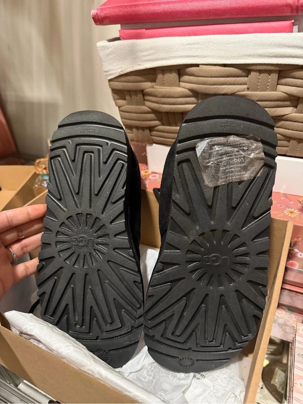 UGG black suede